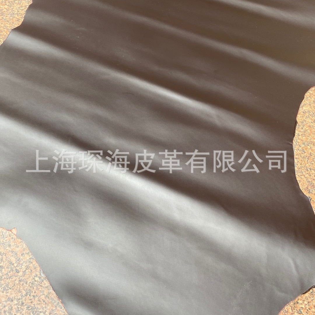 二层牛皮 壹佰纹 双面牛皮 皮革皮料 牛皮面料 手工DIY 咖啡色