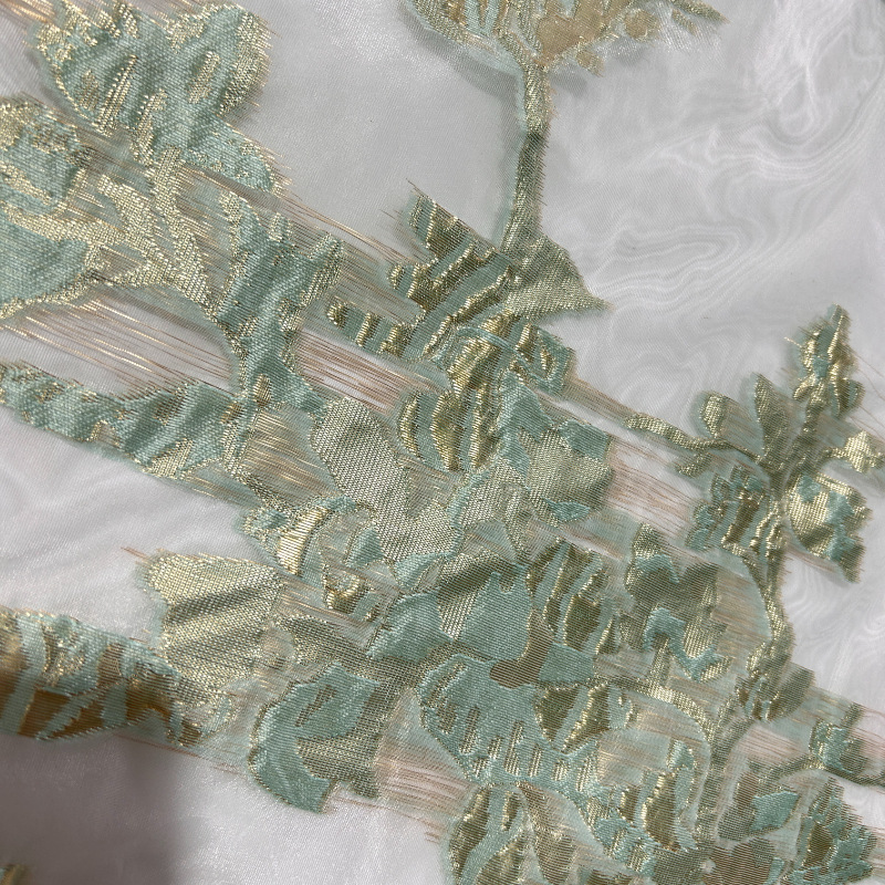 25 nuevo después de la tecnología tela de ergena poliéster toda la tela de ergena jacquard vestido de moda de mujer en stock