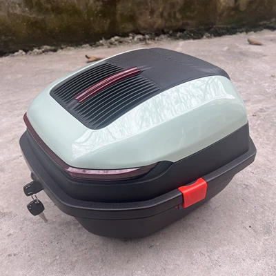 Motorcycle trunk, tram battery car electric car - matcha-green-large-size