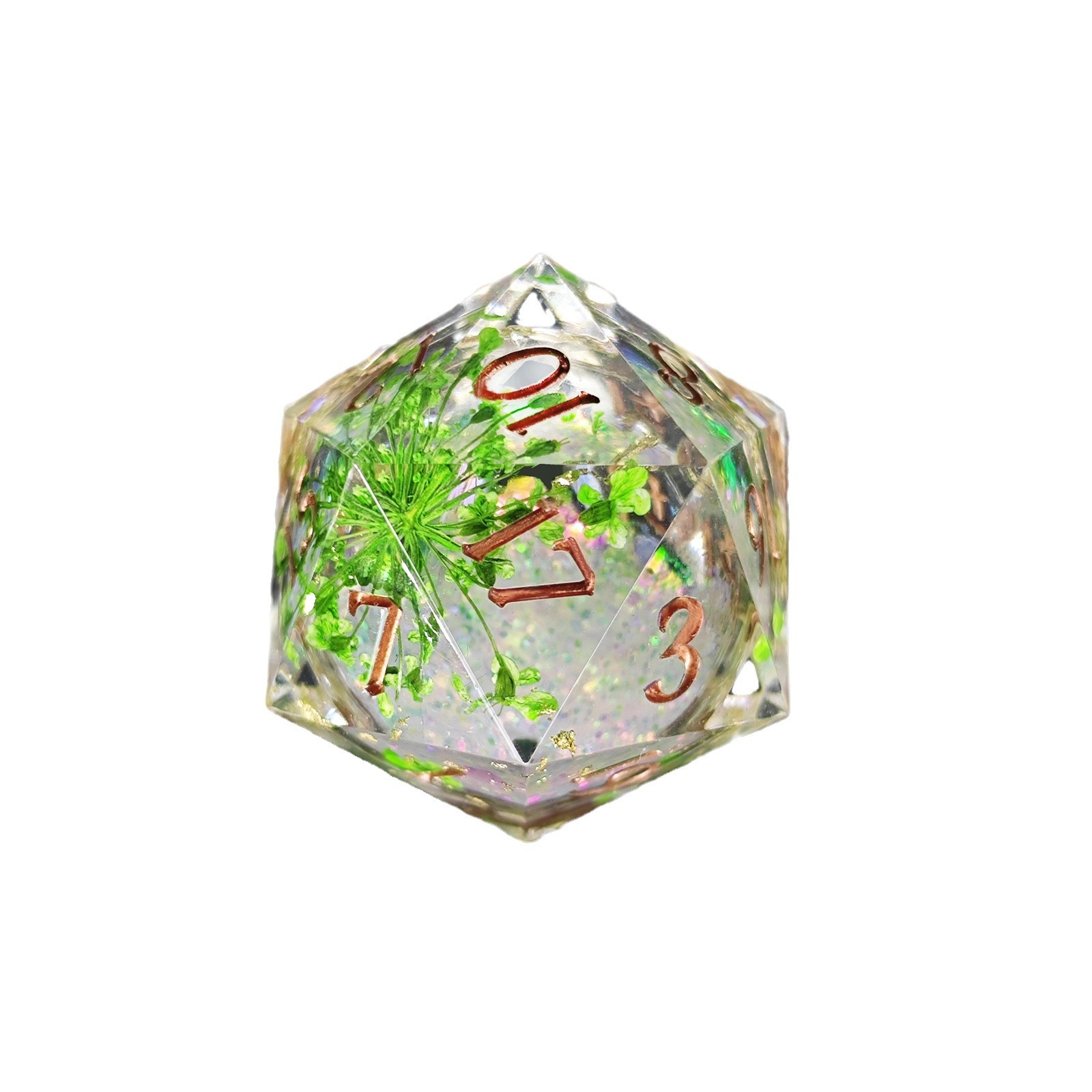 Cross -border resin running sand dice liquid role plays DND dragon and dungeon TRPG running group polyhedrine D