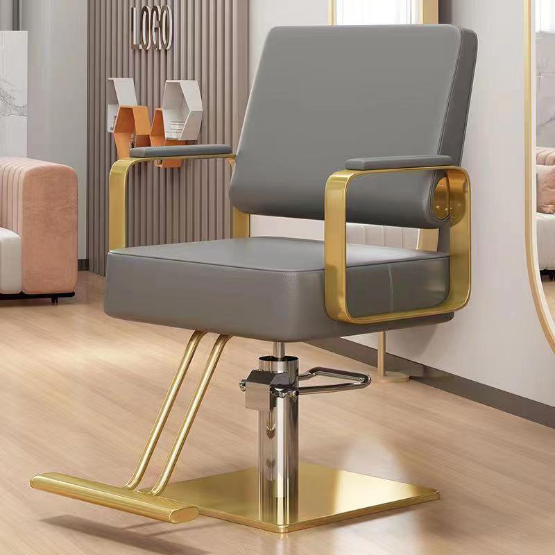 Peluquería Silla de pelo salón especial de corte de pelo taburete de alto grado teñido caliente asiento de elevación silla giratoria de pelo al por mayor