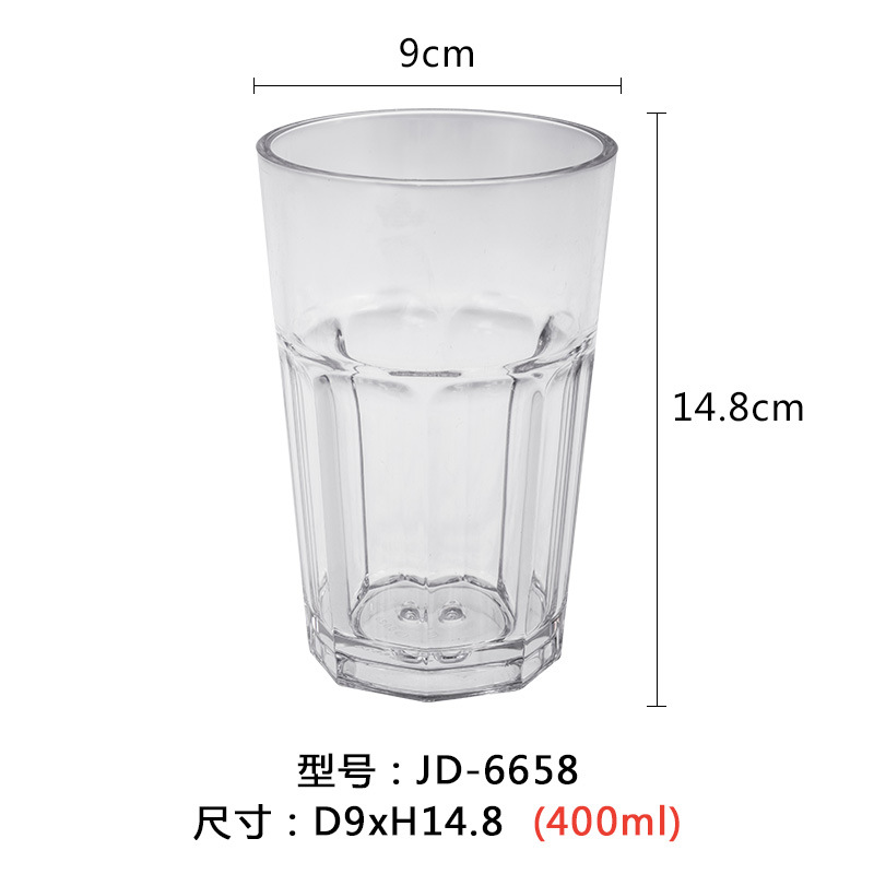 1+1 해외직구 플라스틱컵 // JD-6658 투명색상400ml-290-600ml