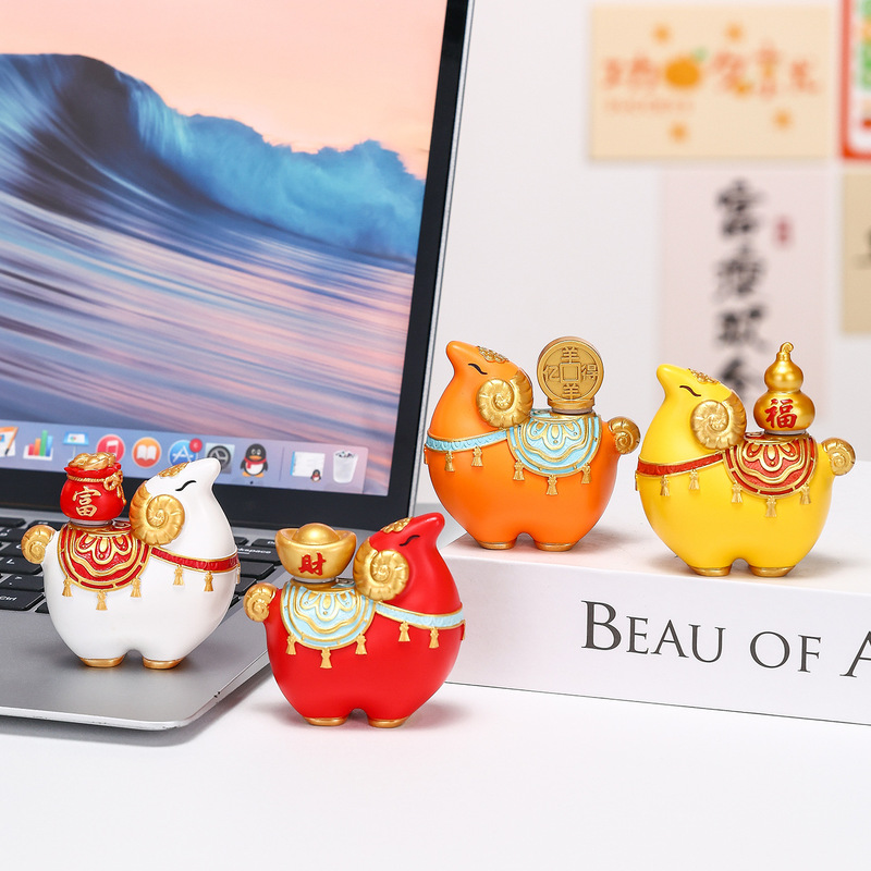 Chinese-style Yiyang Wealth Resin Tea Pet Ornament, Rotatable Desktop Decoration, Business Opening Gift, Creative New Year Present Chinese-style Yiyang Wealth Resin Tea Pet Ornament, Rotatable Desktop Decoration, Business Opening Gift, Creative New Year Present