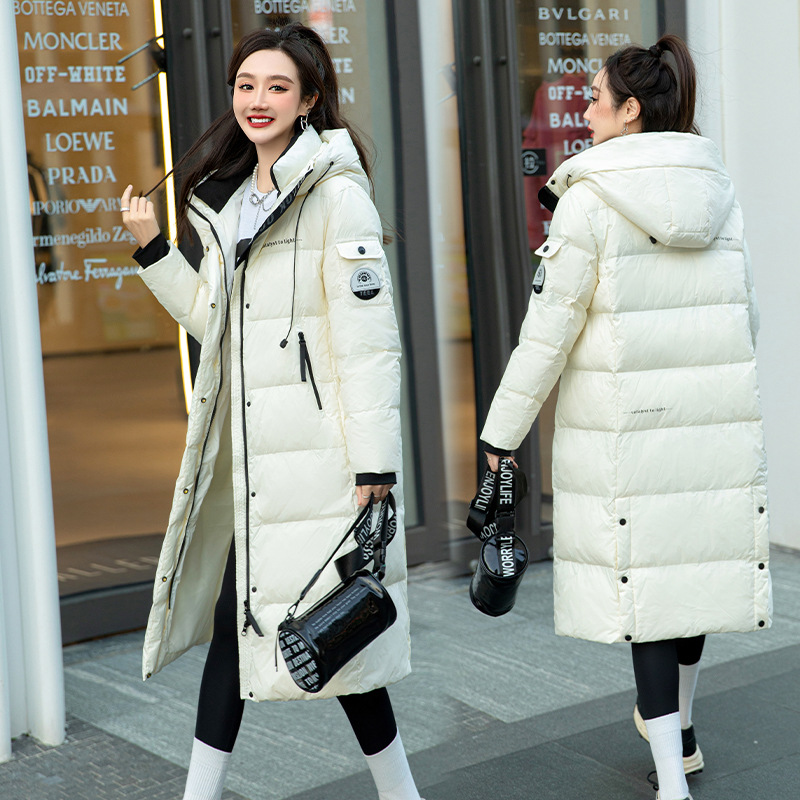 Velvet design down jacket
