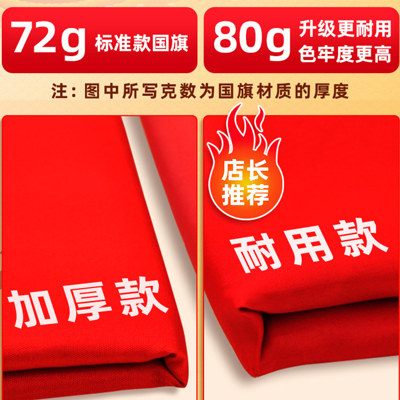 Mayorista No.1, No.2, No.3, No.4, No.5, bandera impermeable, bandera roja de cinco estrellas, decoración estándar grande al aire libre