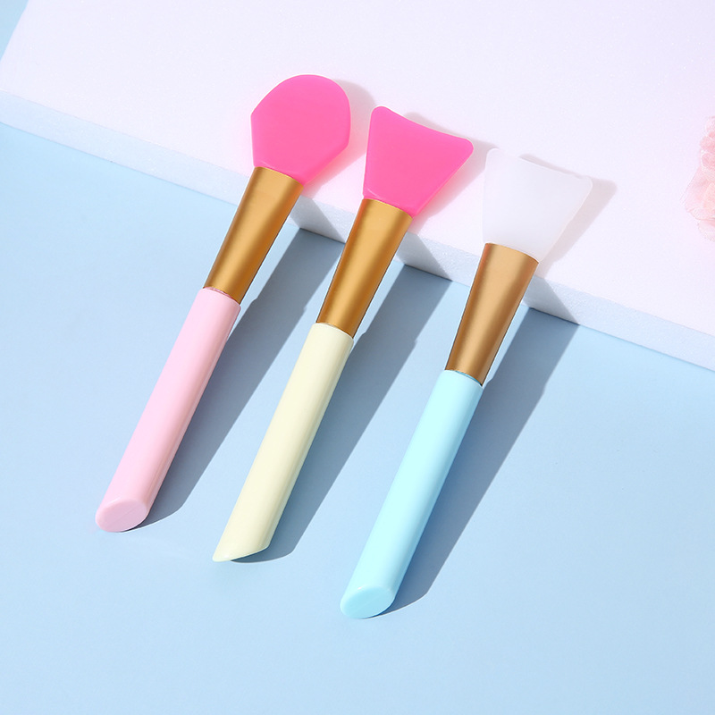 Fabricante de suministro de cepillo de máscara de silicona de cabeza blanda máscara de silicona de belleza DIY máscara de cepillo de cuidado de la piel cepillo de maquillaje