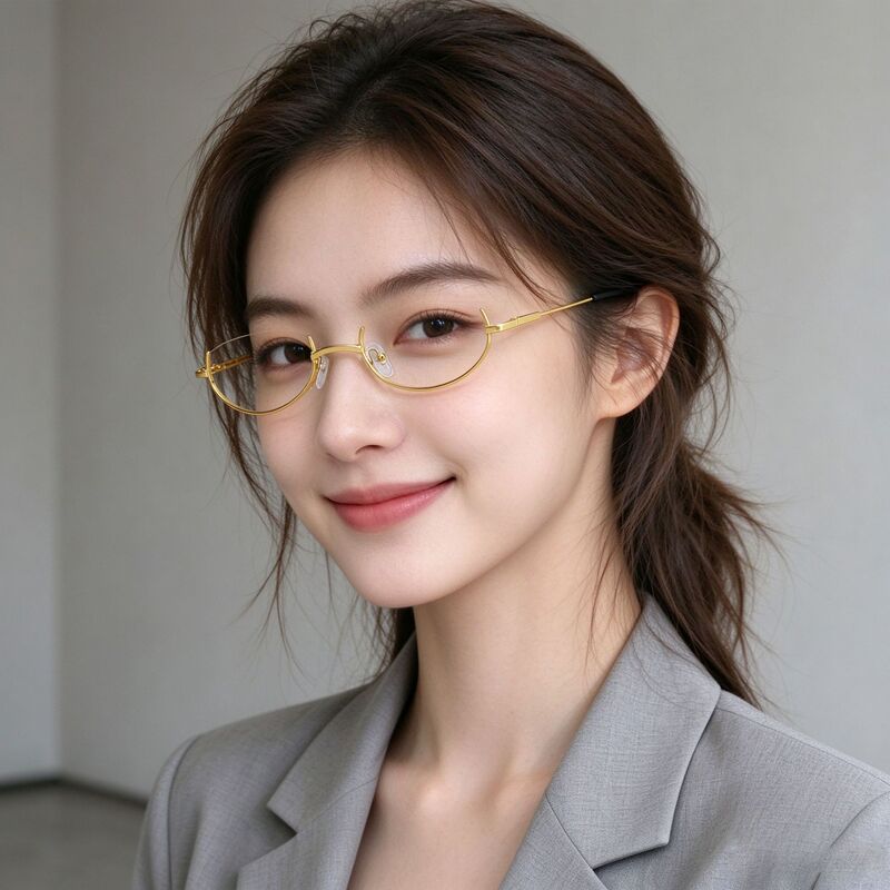 Live Secretary Lower Half Frame Abstinence Wind Decorative Glasses Royal Sister Female jk Soft Sister Glasses Frame Cyber Red Borderless Secondary Element Live Secretary Lower Half Frame Abstinence Wind Decorative Glasses Royal Sister Female jk Soft Sister Glasses Frame Cyber Red Borderless Secondary Element