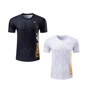 Uni's New Summer Badminton Clothing for Men and Women, Sports Competition Clothing, Quick-Drying Breathable Sweat-Absorbent Tops, Short-Sleeved