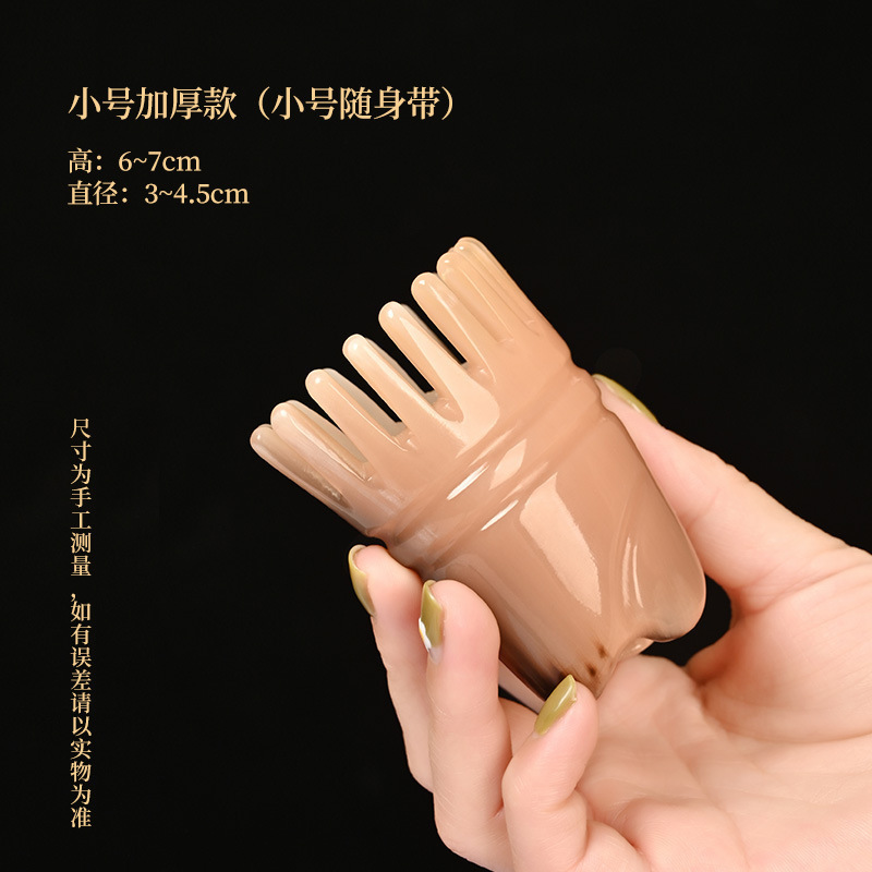 角櫛、頭経絡櫛、本格洗髪頭皮マッサージ櫛、ヘアセラピー専用丸器、ヘアケアブラシ|undefined