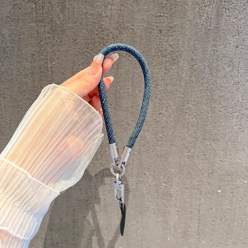 メーカーは、屋外で便利な紛失防止、強力で耐久性のあるポータブルな8mm手首タイプの高密度織り携帯電話ストラップを製造しています。|undefined