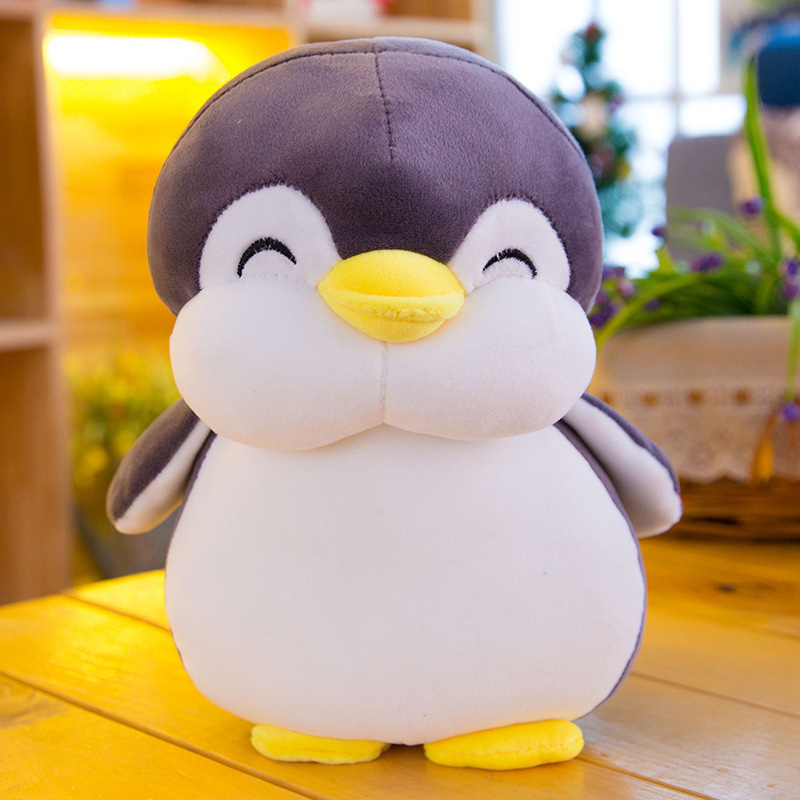 Peluche de Pingüino Gordo y Suave de 18-50 cm, Muñeco de Peluche de Animal de Dibujos Animados