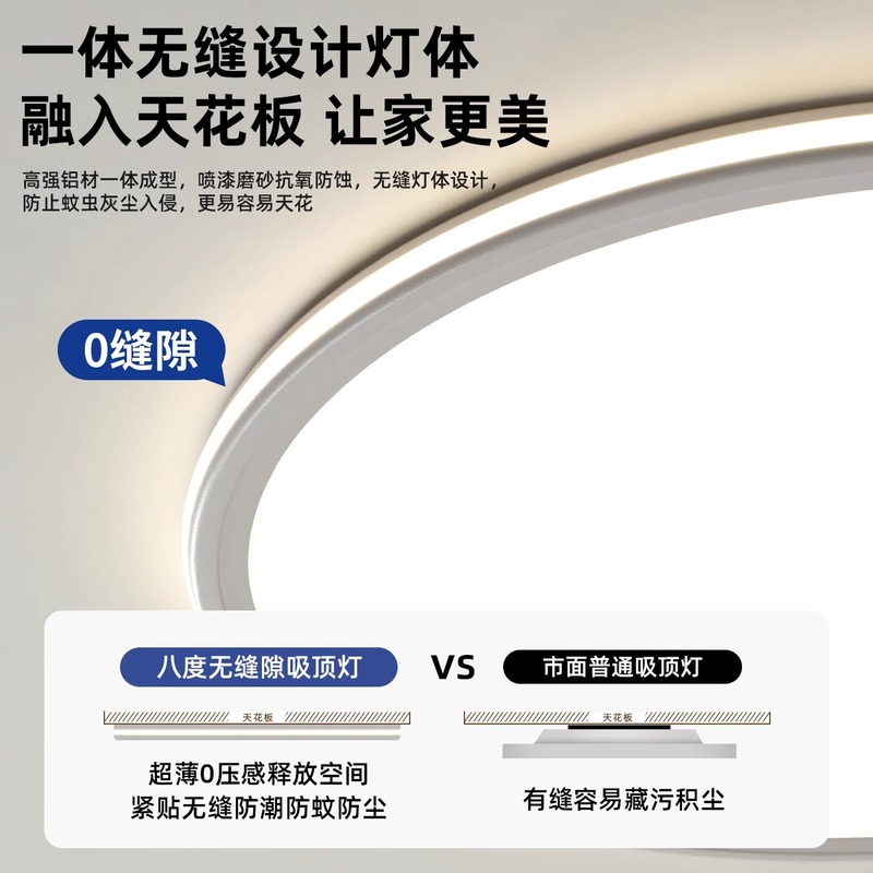 卧室灯全光谱护眼led吸顶灯主卧书房灯现代简约中山灯具护眼照明|undefined