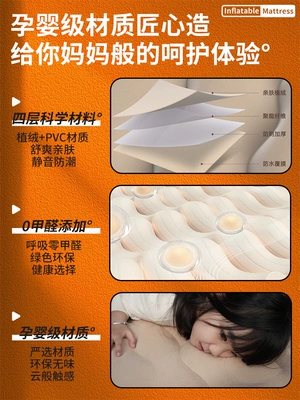 air mattress, foldable sleeping pad Vehicle-mounted inflatable bed