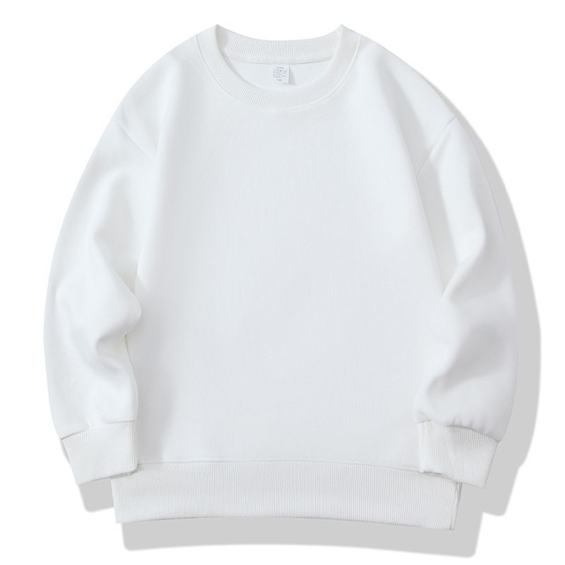 Suéter de color sólido para niños otoño y invierno ropa infantil de manga larga camisa en blanco fábrica de ropa de jardín de infantes logotipo de impresión spot