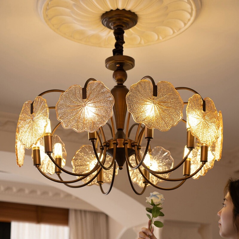 Vintage French-Style Living Room Chandelier, Song-Style Aesthetics, New Chinese-Style Bedroom and Dining Room Lamp Vintage French-Style Living Room Chandelier, Song-Style Aesthetics, New Chinese-Style Bedroom and Dining Room Lamp