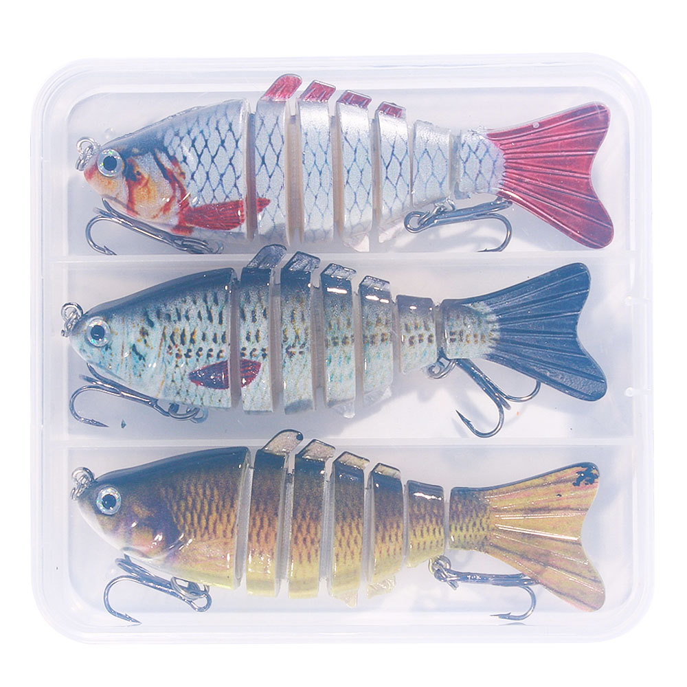 Señuelo de Pesca Multisección, Cebo Duro, 15 Colores, 9.7cm, 14.7g, Cebo Artificial, Señuelo de Pesca