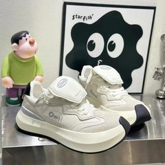 厚い底のお父さんの靴2025春の新型の小さい大衆の国の潮は高くなります。