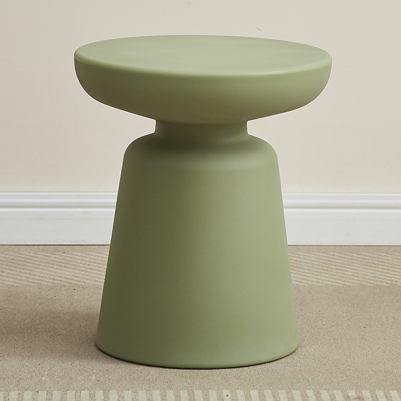 Sofá junto a la mesa de té de la sala de estar simple mesa redonda de cama moderna mesa de cabezal de cama de plástico esquina de mini mesas pequeñas