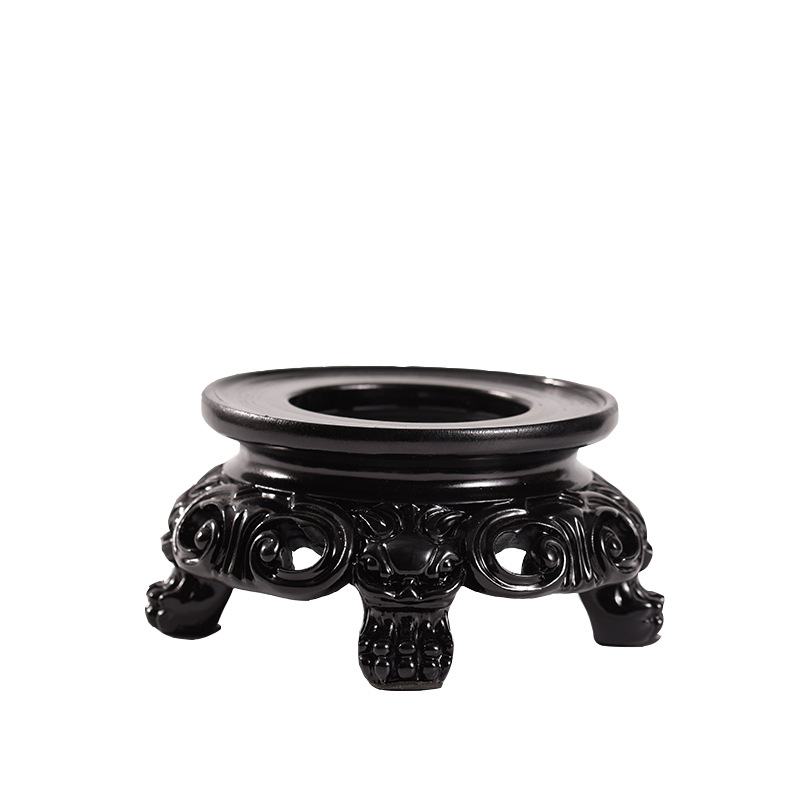 Fábrica al por mayor transfronteriza suministro de resina bola de cristal base hueca hogar escritorio decoración artesanía decoración soporte