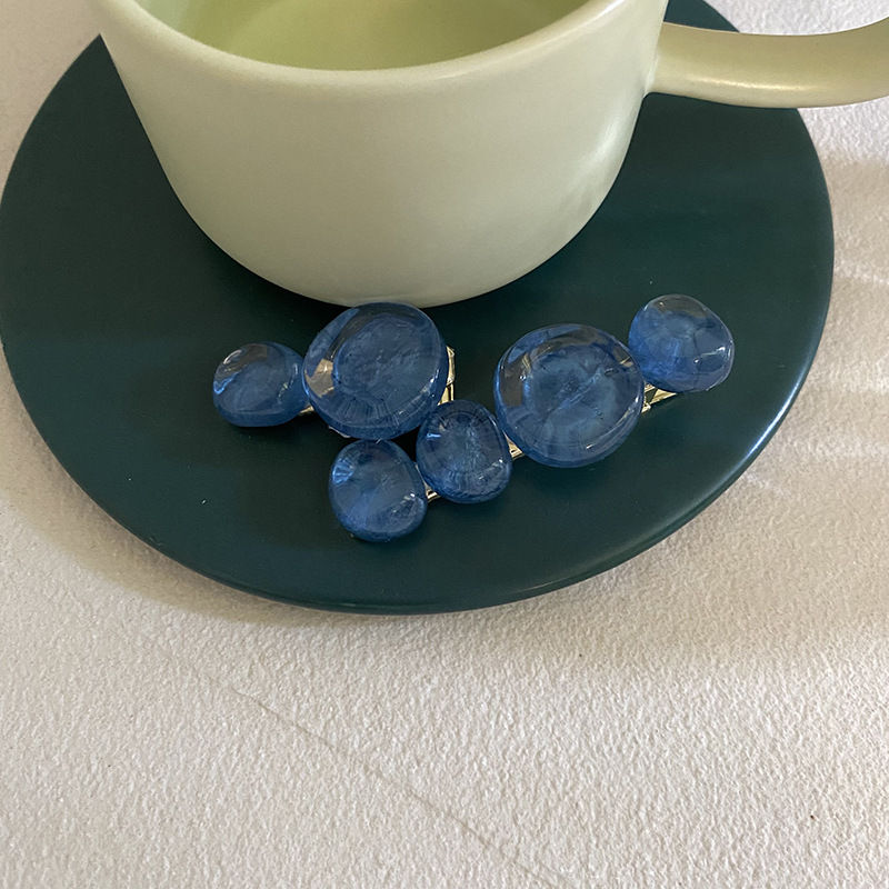 Fermaglio capelli vintage coreano con perline rotonde estate_voghion.com