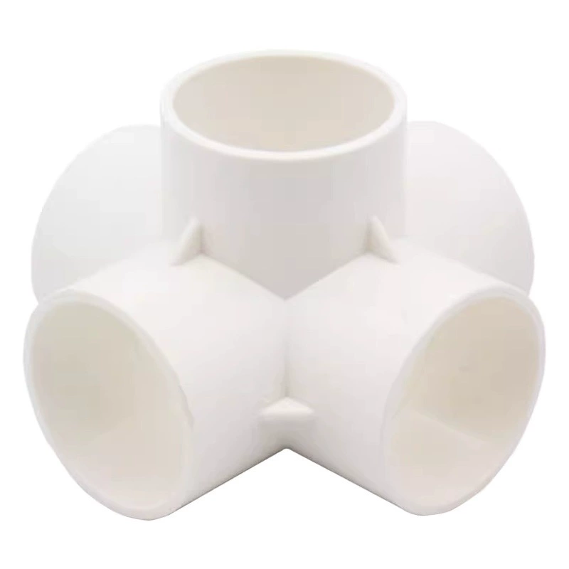 ПВХ трехмерный трехсторонний четырехсторонний пятисторонний DIY прямоугольная полка пластиковый соединитель водопровода 20 25 32 40 50