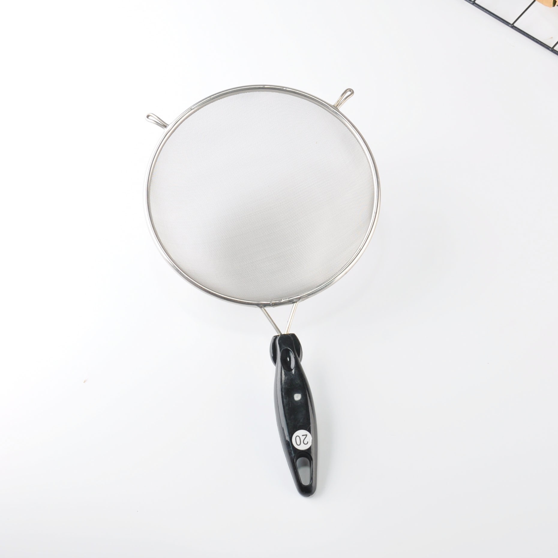 20 # 검은 색 플라스틱 핸들 나비 메쉬 누출