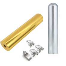 夏威夷电吉他音棒 80mm圆鼻实心滑棒+4食指金属拨片