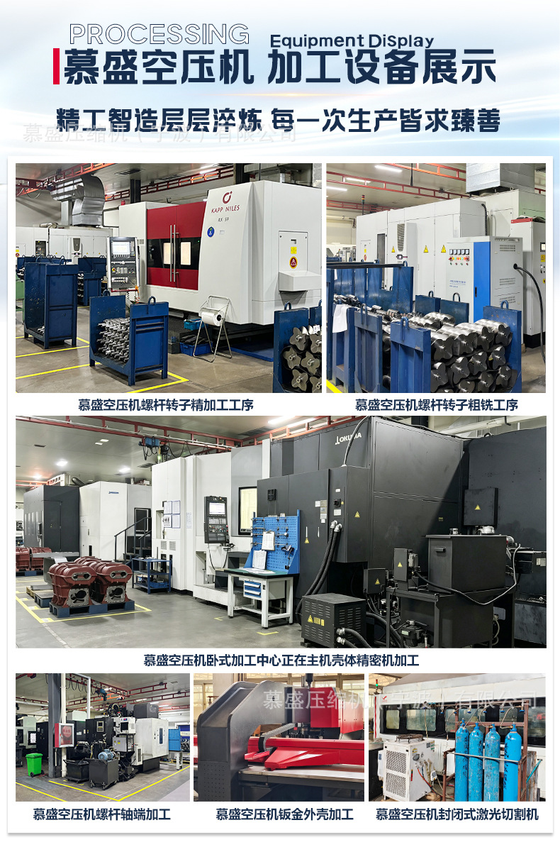In-stock screw-type air compressor 7.5kw 15kw industrial-grade permanent magnet variable frequency energy-saving air pump air compressor