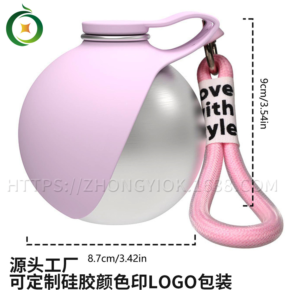 Cerveza de acero inoxidable para mascotas plegable cerveza de silicona para perros y gatos alimentadores de agua al aire libre cerveza de agua portátil para pasear perros