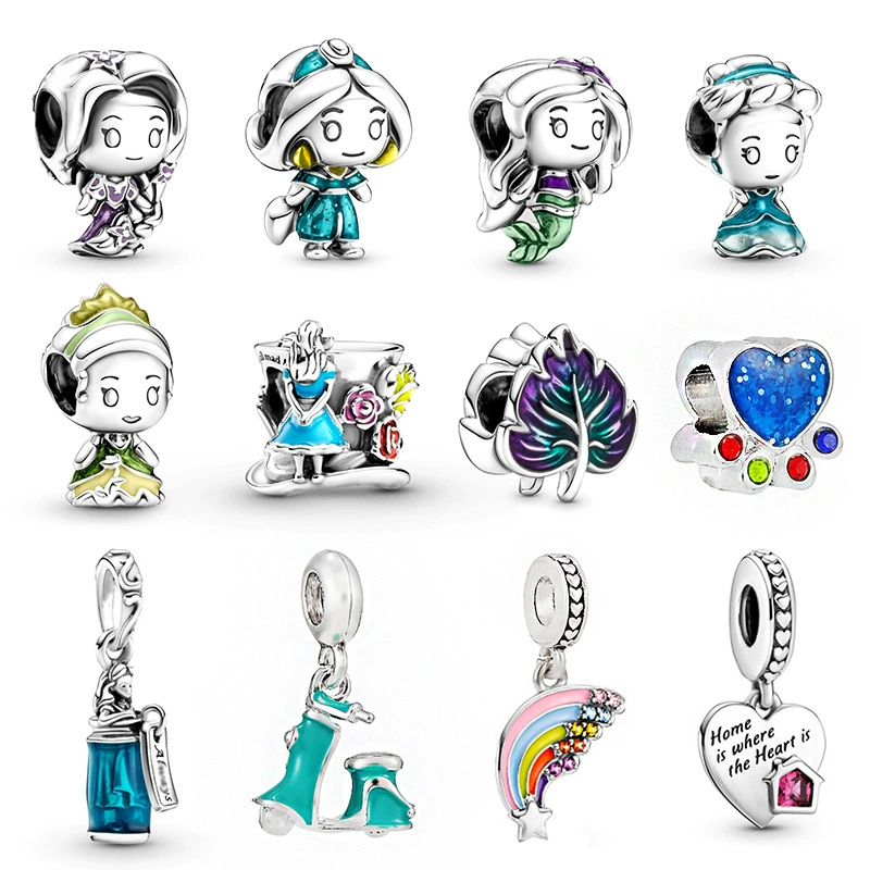 (Wholesale), cartoon beads, jewelry charm, accessory, DIY, princess style, European style