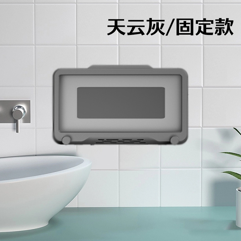浴室はタッチパネル防水携帯電話ラックの壁掛け式の怠け者風呂に入ることができます。|undefined