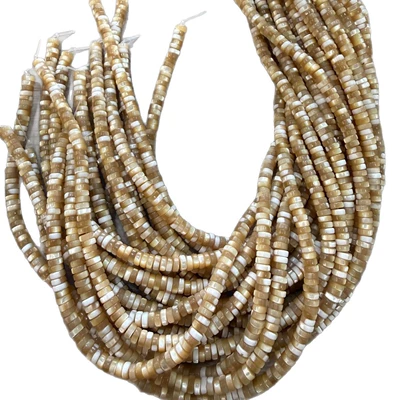 mother-of-pearl spacer beads, DIY semi-finished | Zərgərlik ara hissələri