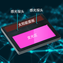 【工厂】110*90自动变光电焊面罩电焊眼镜镜片焊帽头戴式防护护目