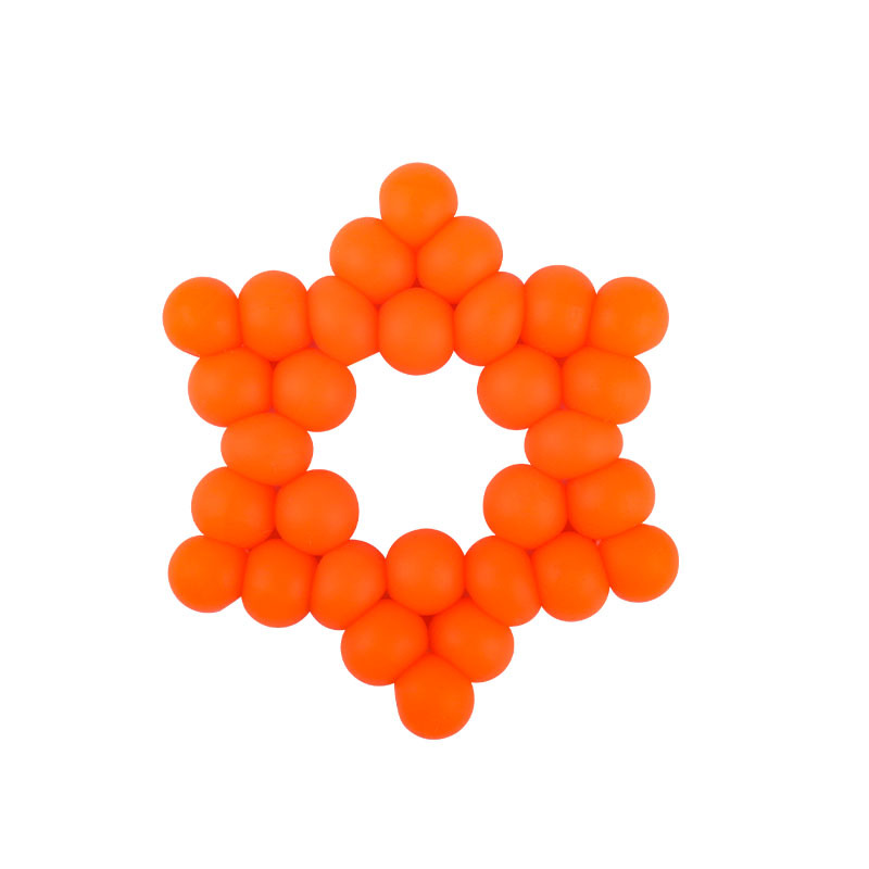 Nuevos suministros para bebés DIY creativo cuentas de silicona mordedura de pegamento dientes de bebé pulido palo estrella de seis puntas juguete mordedor