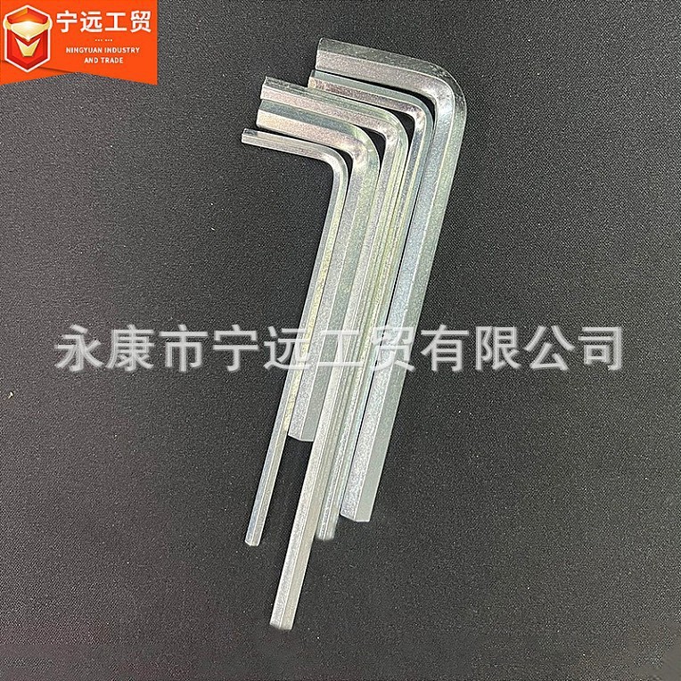 Procesamiento de llave hexagonal de cabeza plana en forma de L personalizada, herramienta de placa alargada, juego para el hogar templado, galvanizado métrico