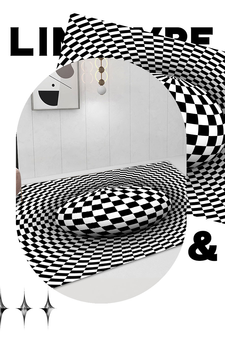 视觉地毯,客厅地毯,地毯地垫,3D立体地垫