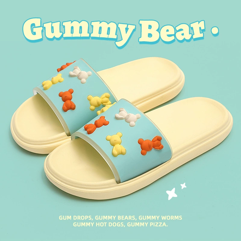 Сандалии и тапочки женские летние модные милые медведи домашняя одежда для дома и улицы износостойкие тапочки для любителей трендовые мужские оптом