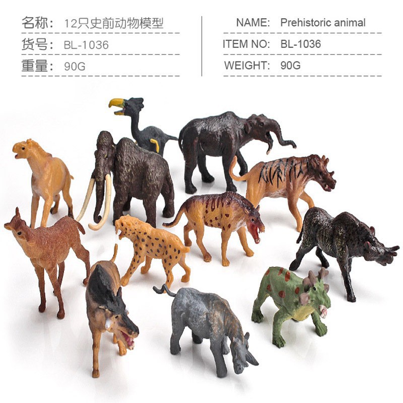 Simulación Granja modelo de juguete mini pollo pato ganso ganado ovejas aves de corral modelo Pequeño Animal Modelo En Miniatura Traje transfronterizo