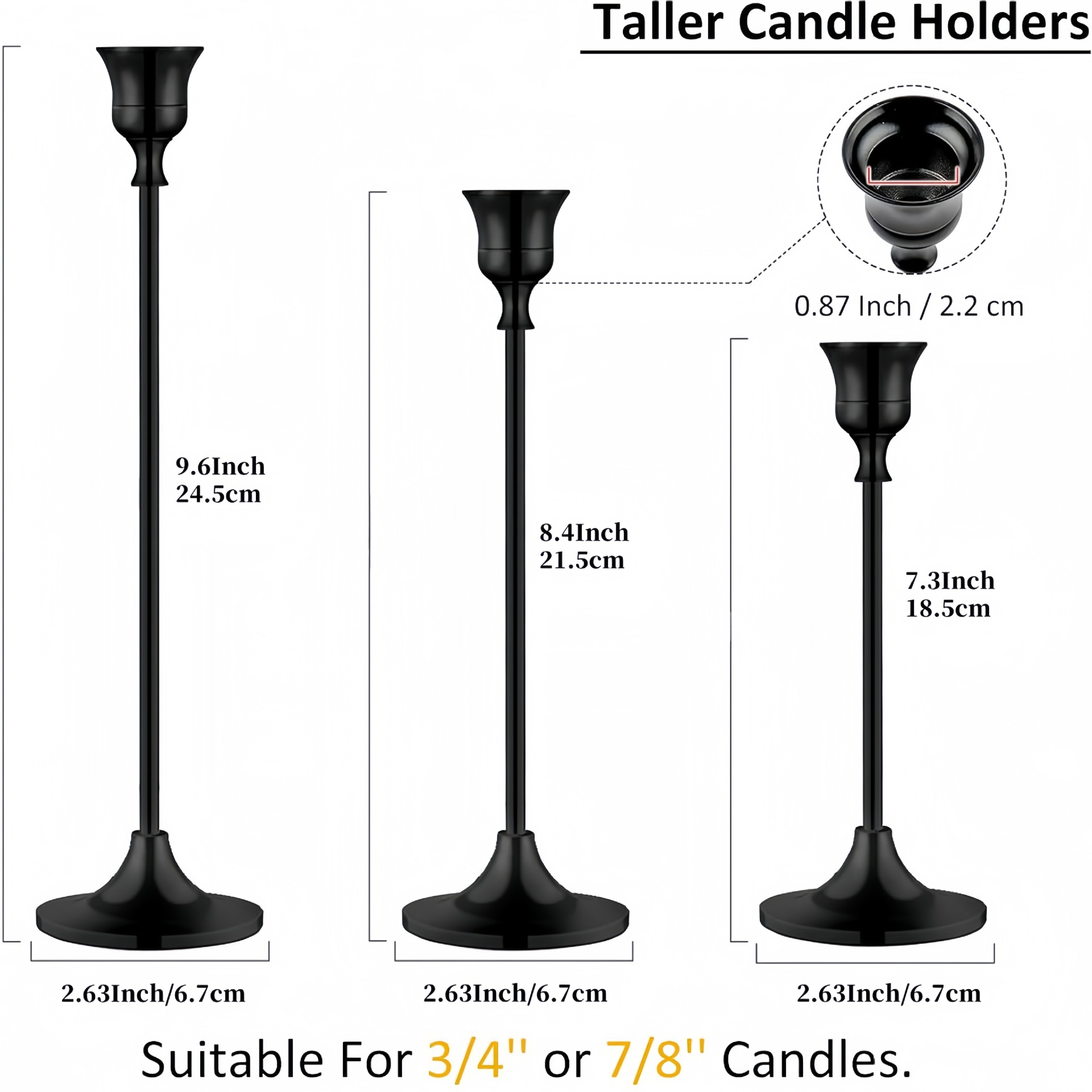 Candelaria transfronteriza piezas de metal y aluminio decoración retro candelabros de bronce decoración navideña decoración de bodas artesanías