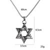 Double-sided fashionable universal pendant stainless steel, necklace, European style, wholesale