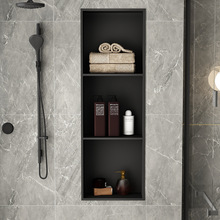 不锈钢壁龛隔板卫生间浴室金属壁龛嵌入式成品置物架墙上置物柜