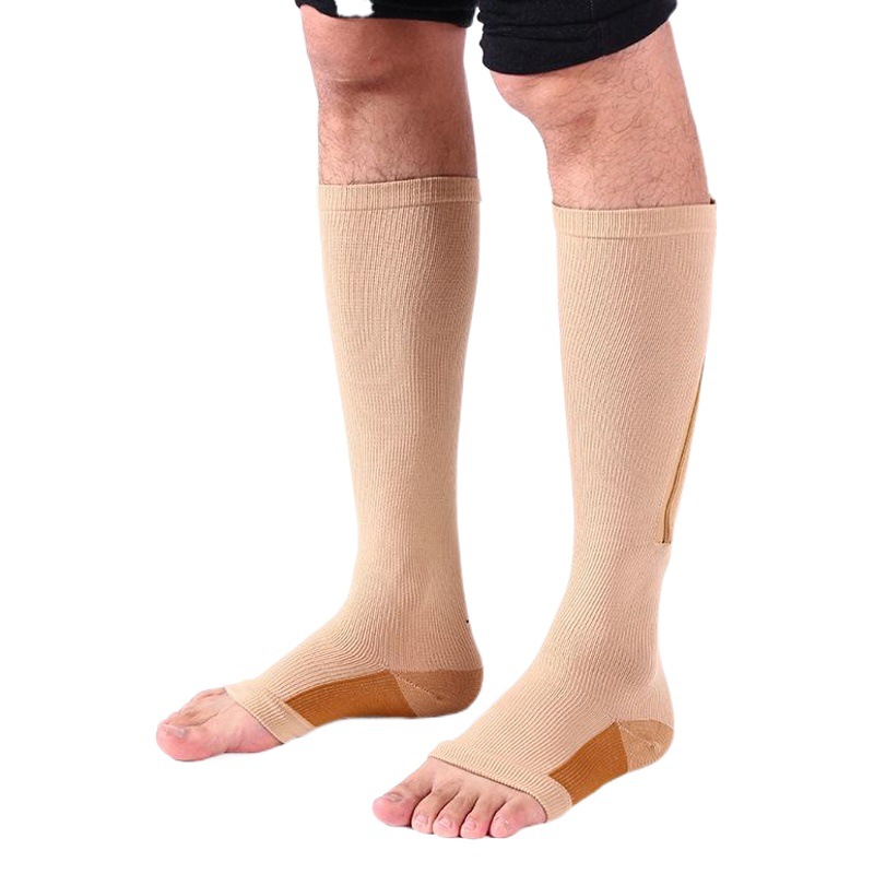 Calcetines deportivos compresión cremallera calcetines compresión