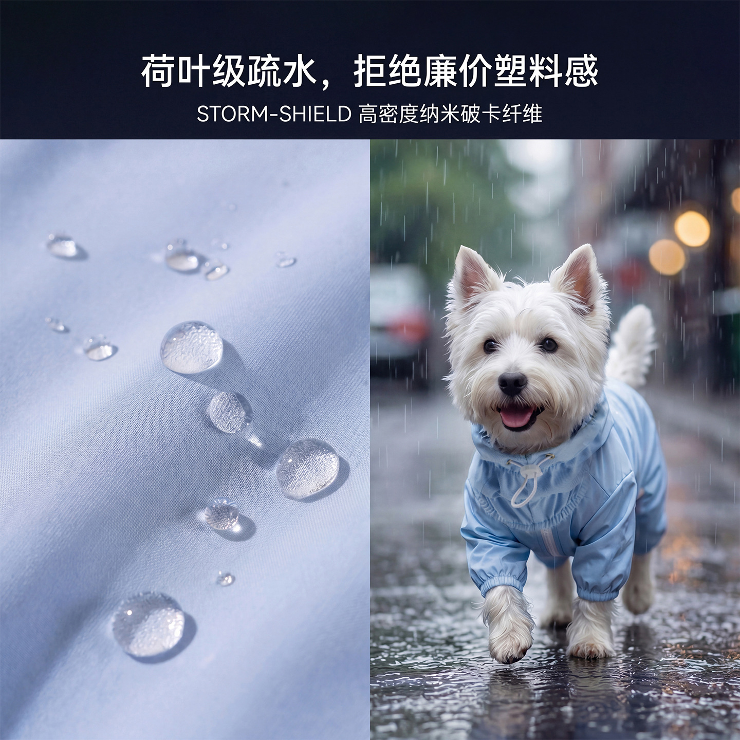 Verano fresco chaqueta de lluvia de asalto simple temporada lluviosa impermeable a prueba de lluvia ropa de perros pequeños ropa de mascotas image 4