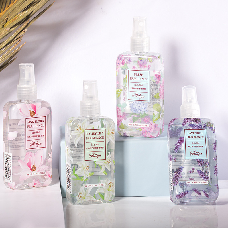 Internet Celebrity Shake Body Spray Women's Fragrance Natural Fresh Fragrance Flowers and Fruits Lily Fragrance Student Hot Sale Fragrance