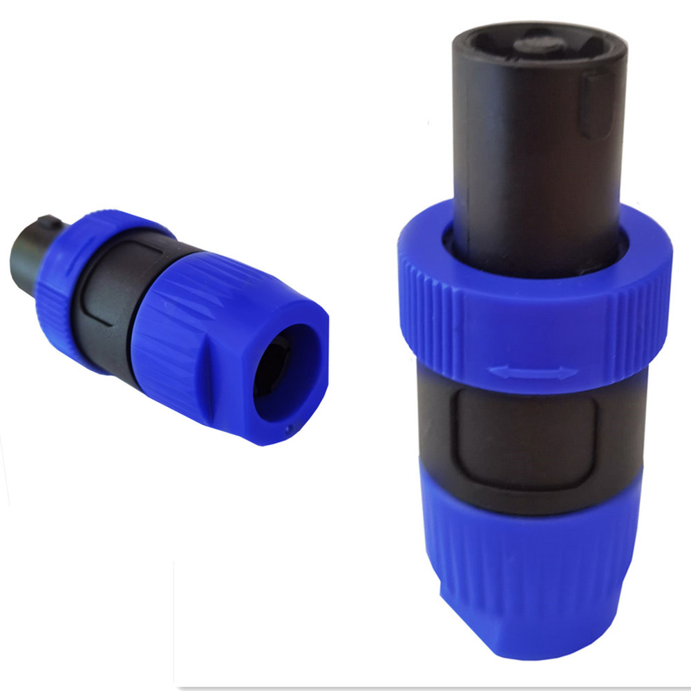 音响四芯专业音箱插头NL4FC音响头功放欧姆接头环形卡龙欧姆插座