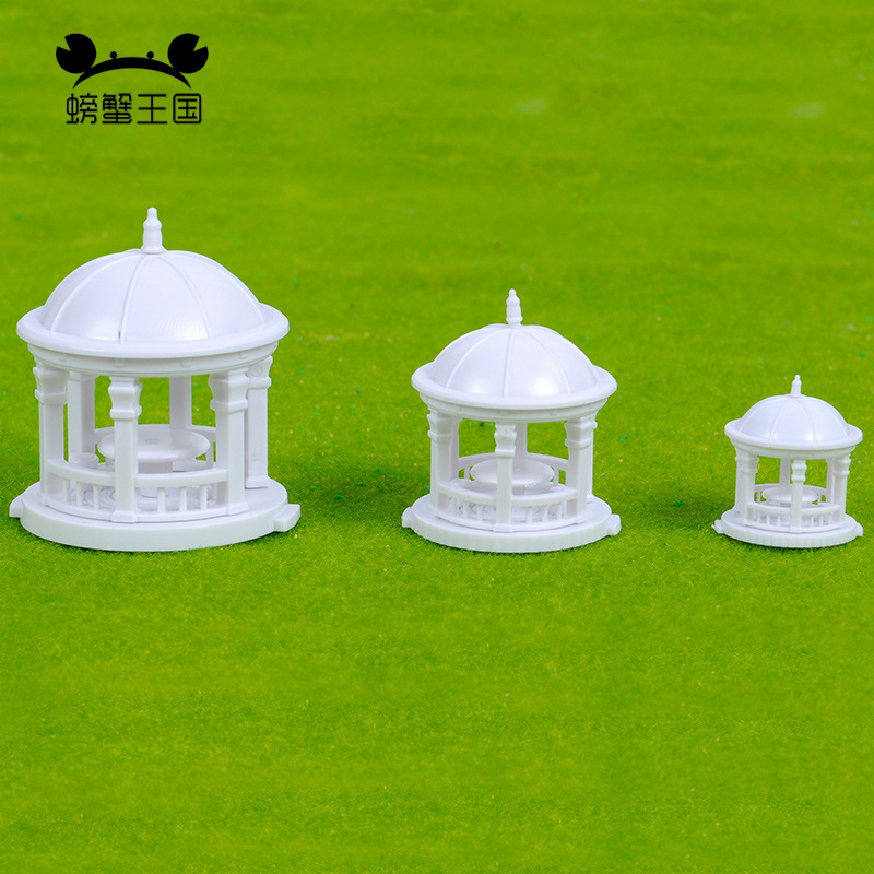 DIY modelo arena Mesa material Parque Fondo montaje pabellón hexagonal pabellón