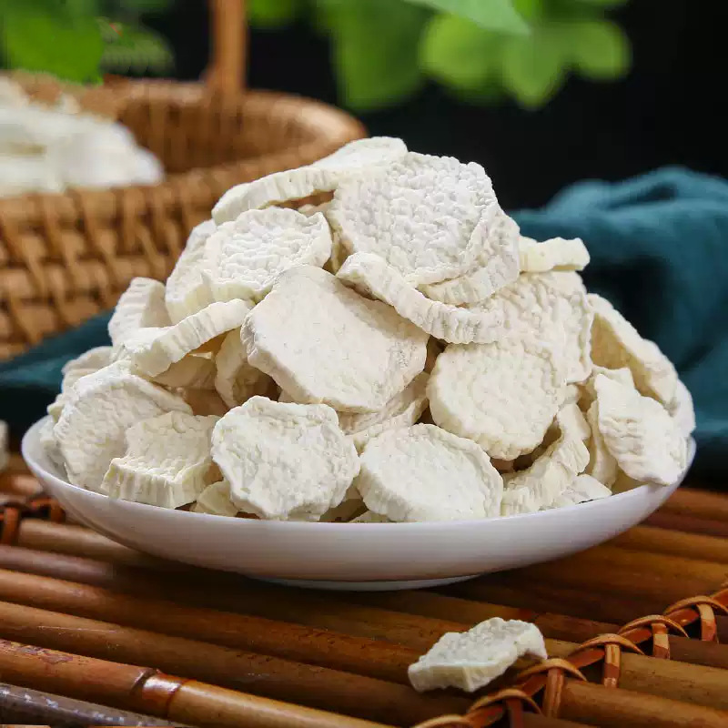 Dried Chinese Yam Slices Tie Gun Shan Huai Shan 500g Sun Dried Henan Rounds for Soup and Congee quality and texture
