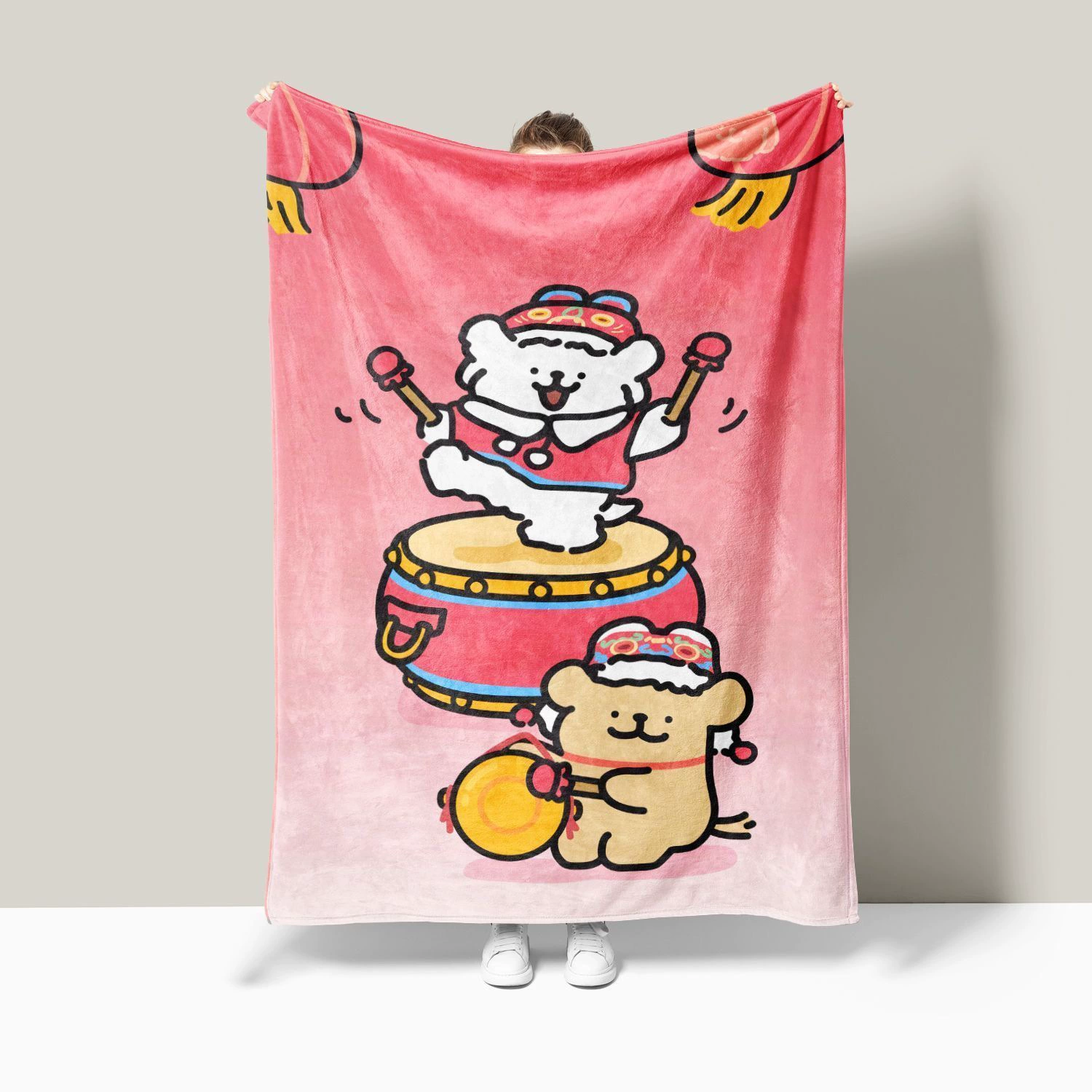 Короткое фланелевое одеяло