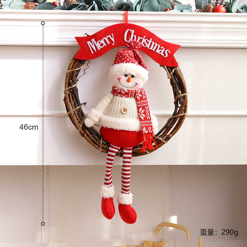 Nuevo estilo transfronterizo Decoración navideña Escena navideña Decoración de árboles Decoración de ancianos Diy Adornos de alces hechos a mano