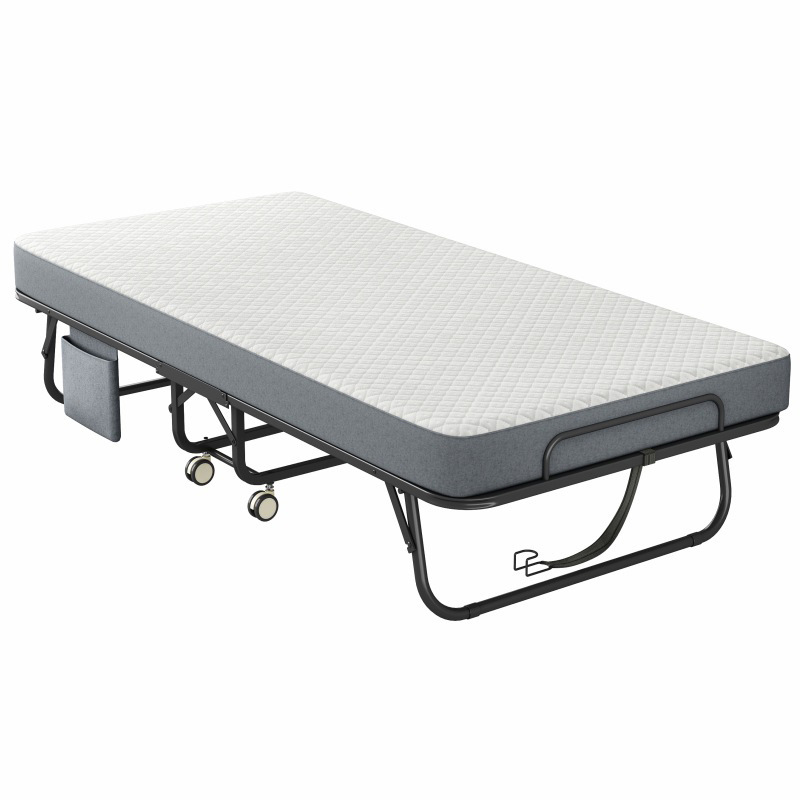 Amazon Hot Sale Mesh Acero cama plegable familia cama de huéspedes primavera sofá cama de almuerzo hotel de apartamentos fabricantes de cama extra